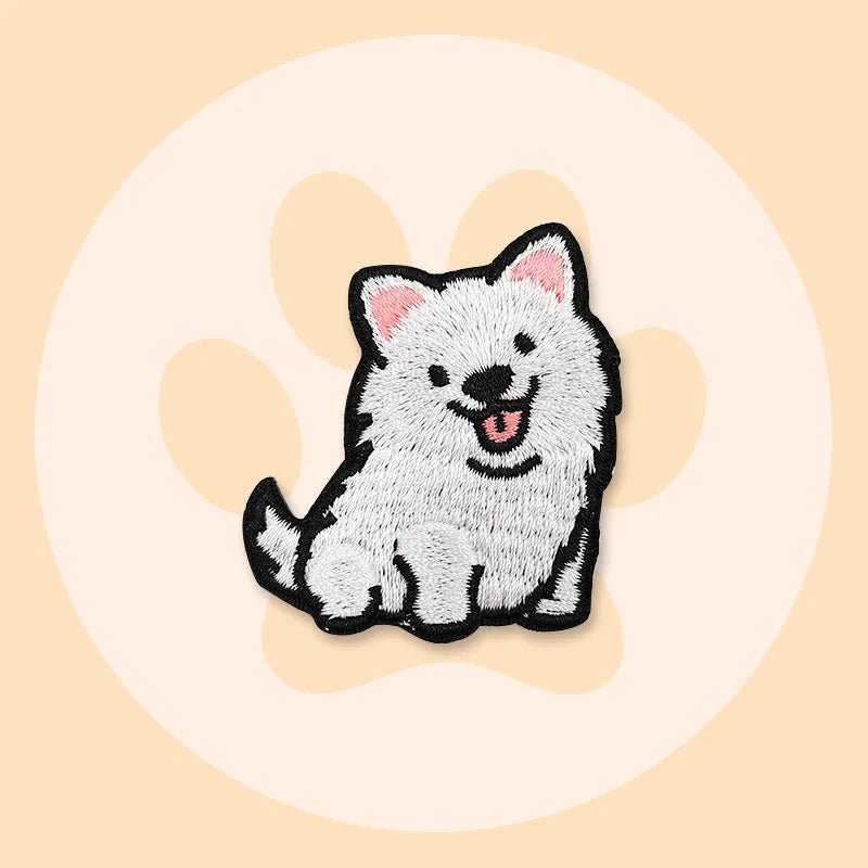 Cartoon Puppy Corgi Embroidery Stickers Cute Pet Dog Patches DIY Ironing Dachshund Patch Badges Samoyed Patches for clothing - BKR LINE