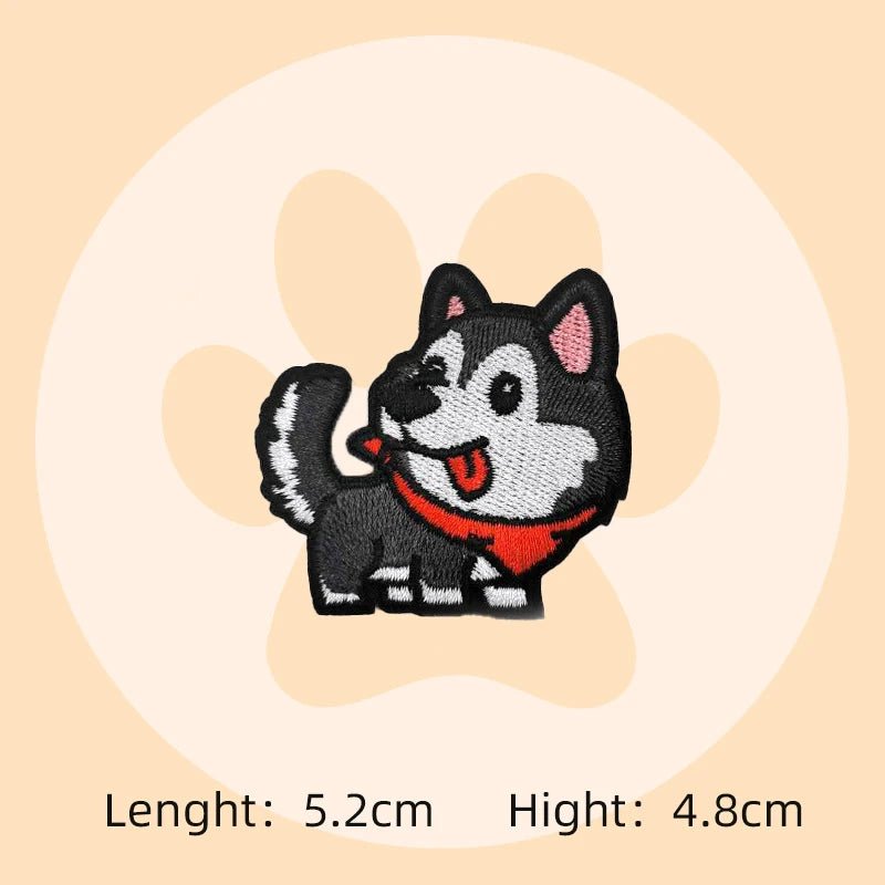 Cartoon Puppy Corgi Embroidery Stickers Cute Pet Dog Patches DIY Ironing Dachshund Patch Badges Samoyed Patches for clothing - BKR LINE