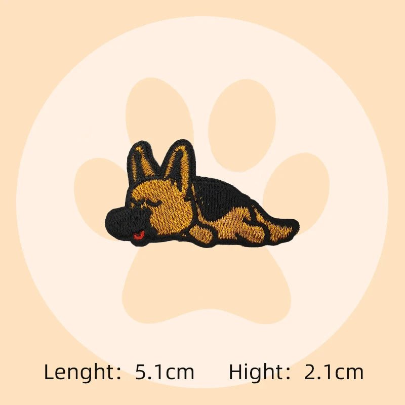 Cartoon Puppy Corgi Embroidery Stickers Cute Pet Dog Patches DIY Ironing Dachshund Patch Badges Samoyed Patches for clothing - BKR LINE