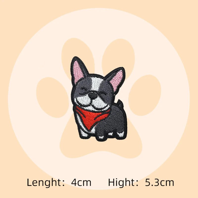 Cartoon Puppy Corgi Embroidery Stickers Cute Pet Dog Patches DIY Ironing Dachshund Patch Badges Samoyed Patches for clothing - BKR LINE