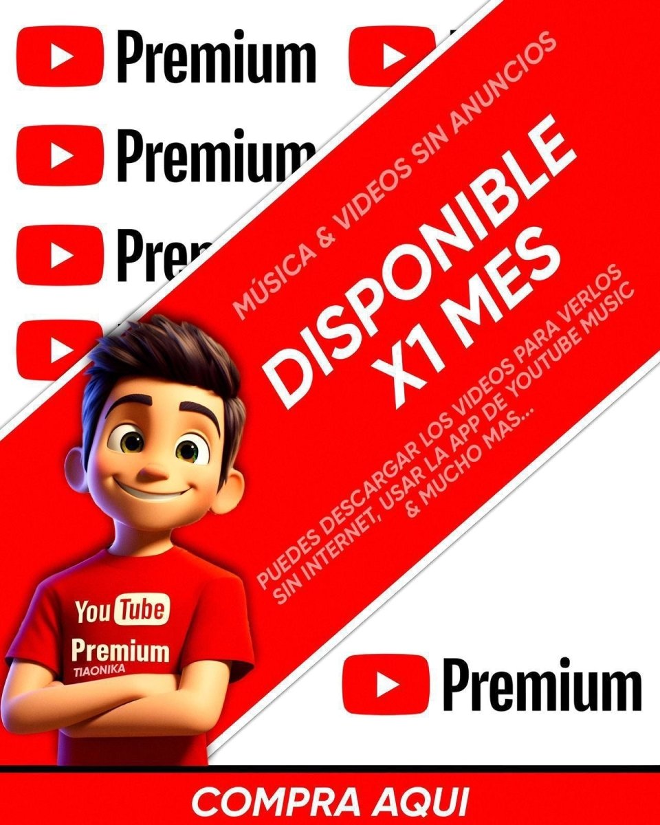 YouTube premium 1 Mes - BKR LINE